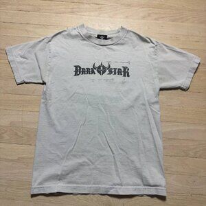 Vintage Dark Star Skate Gray Distressed Helmet Logo T-Shirt Small USA